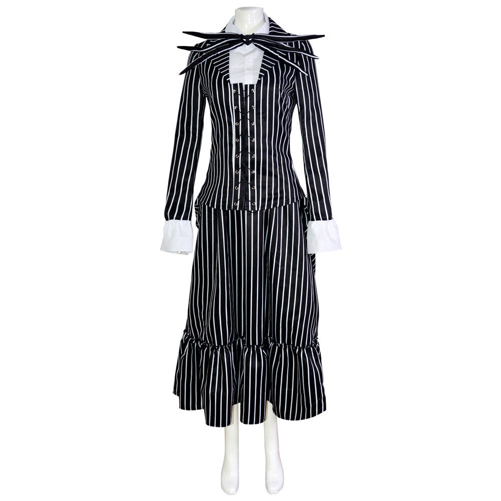 Christmas Eve Scar Jack cosplay costume Skeleton Jack Men's full set Halloween cosplay costume