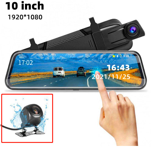 Front and Rear Dual Recording Rear View Mirror Dash Cam - fashion finesse accessories