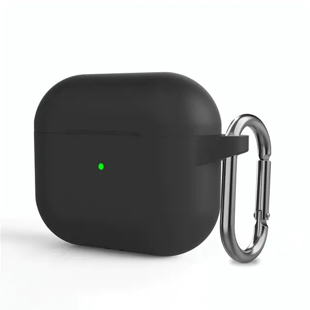 Airpods pro 3rd generation silicone charging cases with Carabiner ring holder - fashion finesse accessories