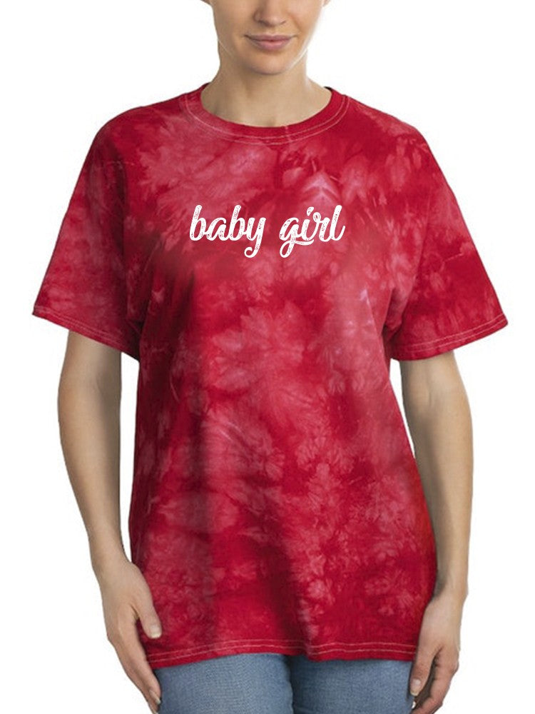 Baby Girl Text Tie-Dye Crystal -SmartPrintsInk Designs