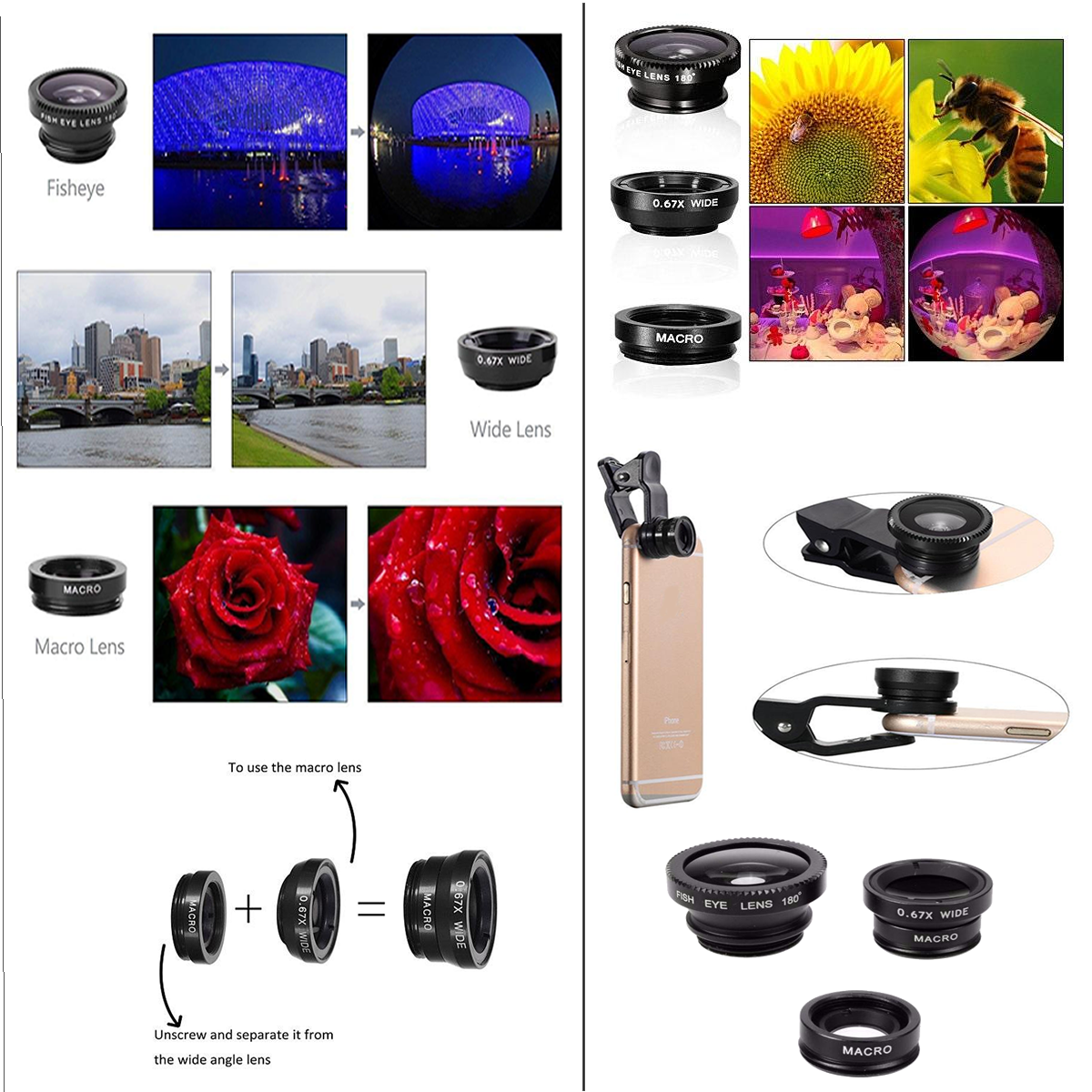 11 in 1 Smartphone Camera Lens Kit - fashion finesse accessories