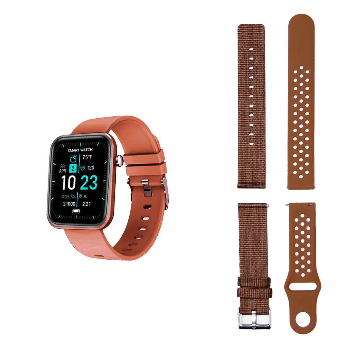 Advanced Smartwatch With Three Bands And Wellness + Activity Tracker - fashion finesse accessories