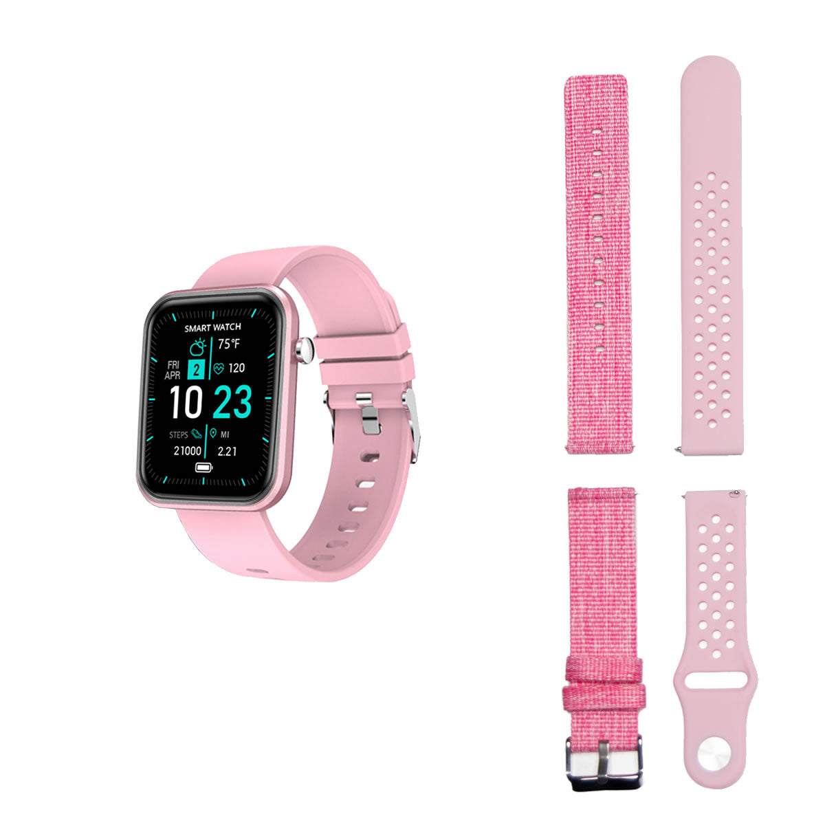 Advanced Smartwatch With Three Bands And Wellness + Activity Tracker - fashion finesse accessories