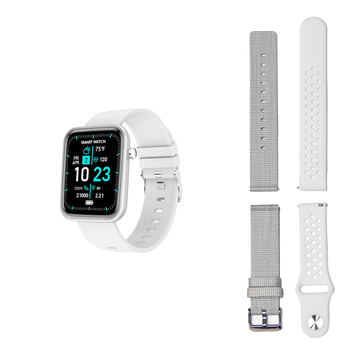 Advanced Smartwatch With Three Bands And Wellness + Activity Tracker - fashion finesse accessories