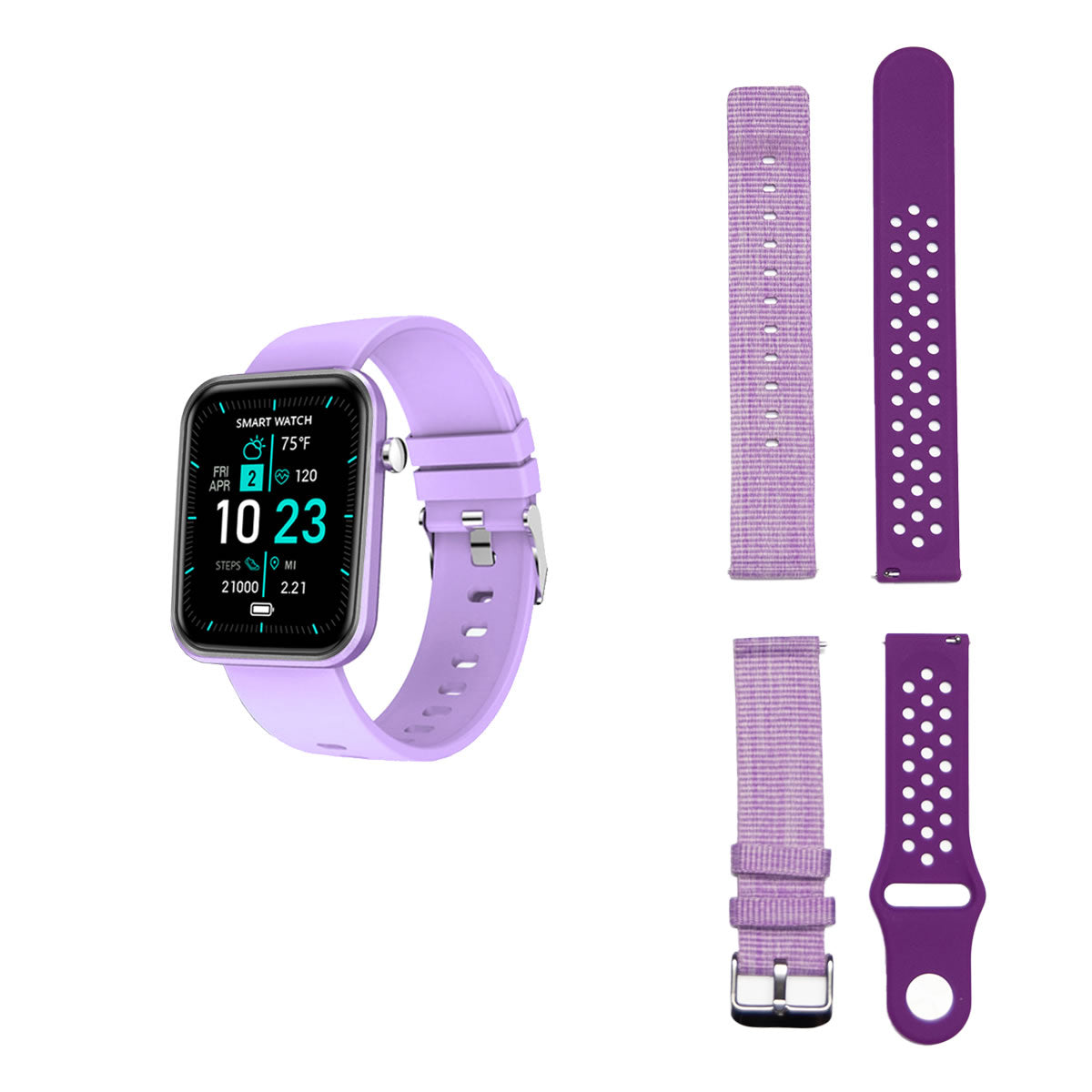 Advanced Smartwatch With Three Bands And Wellness + Activity Tracker - fashion finesse accessories