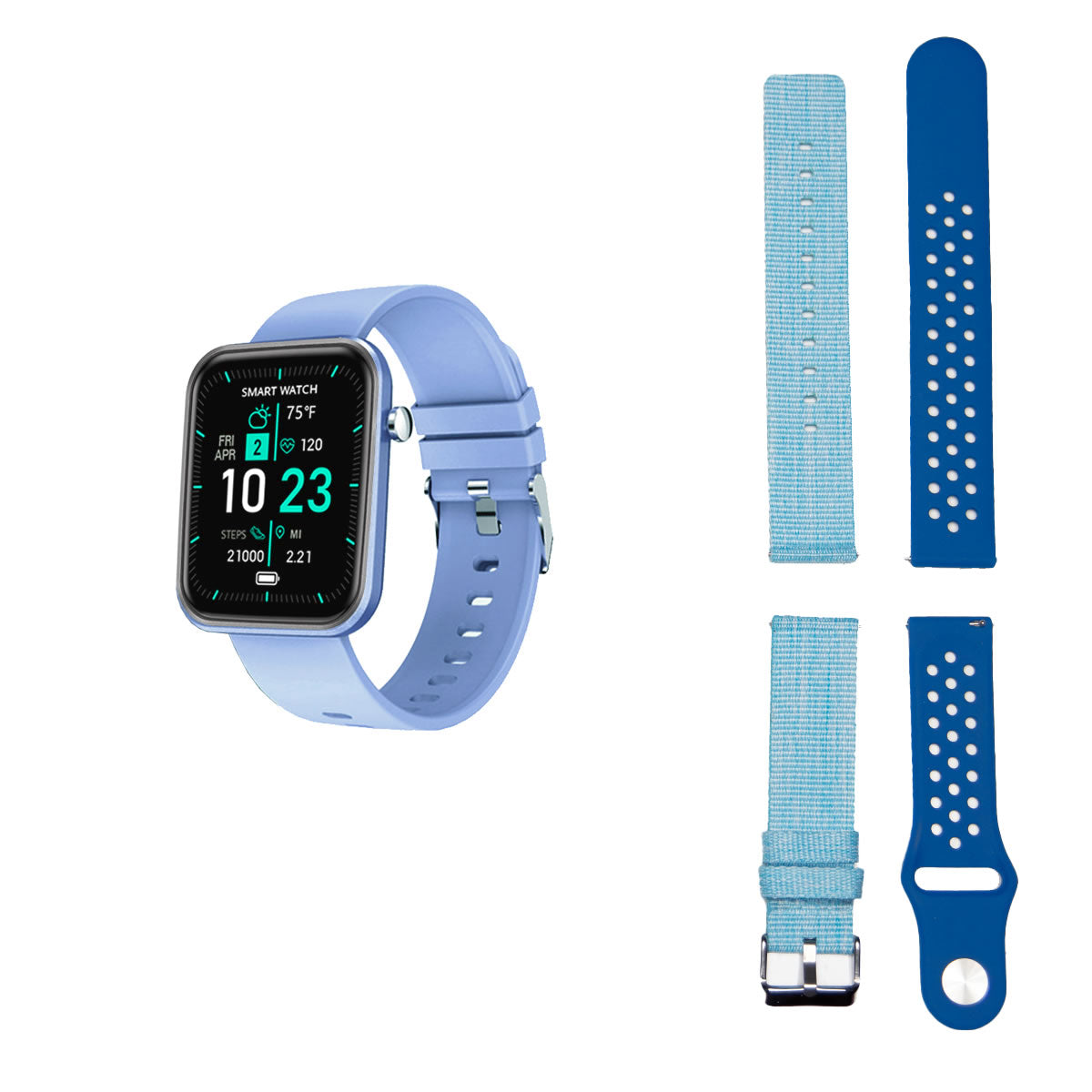 Advanced Smartwatch With Three Bands And Wellness + Activity Tracker - fashion finesse accessories