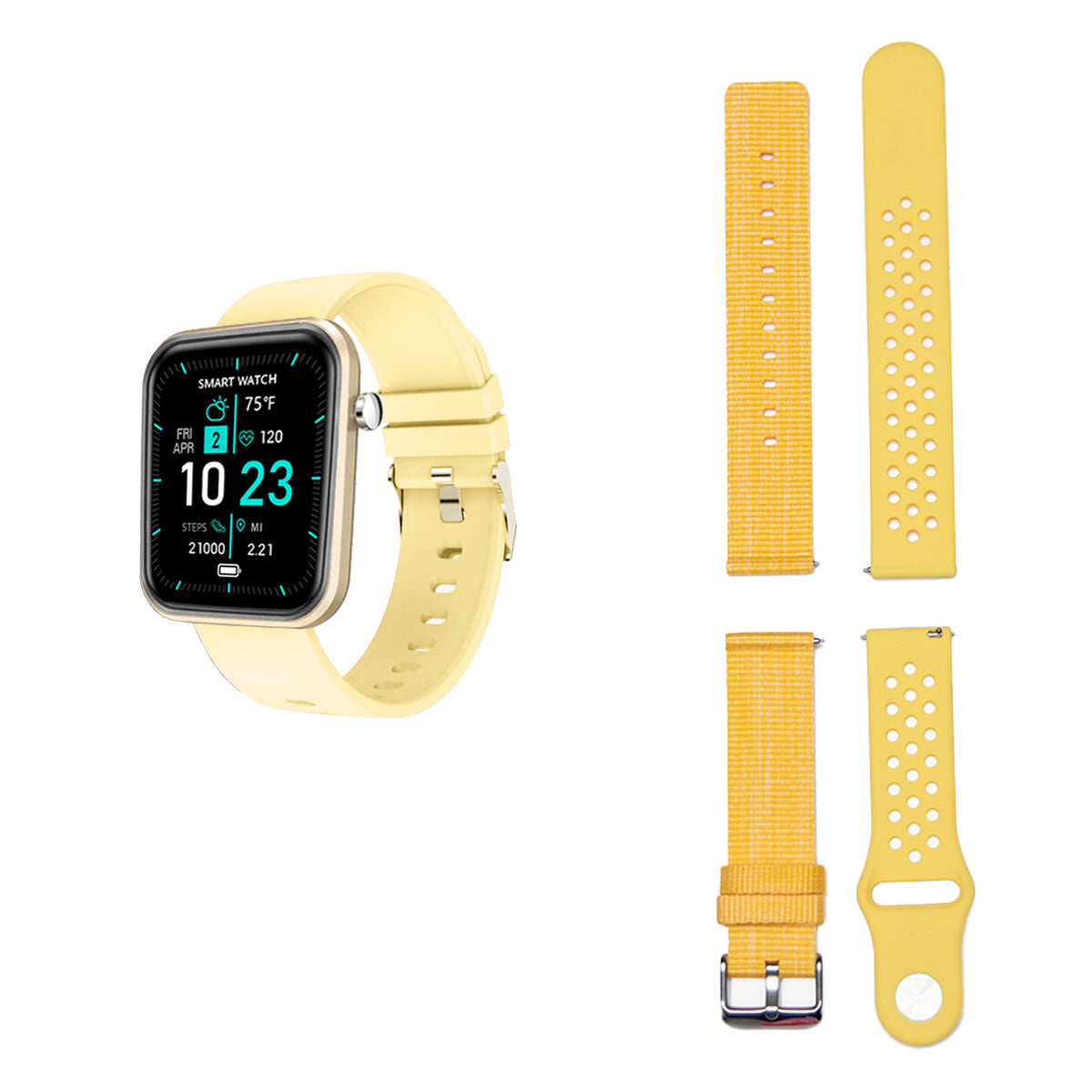 Advanced Smartwatch With Three Bands And Wellness + Activity Tracker - fashion finesse accessories