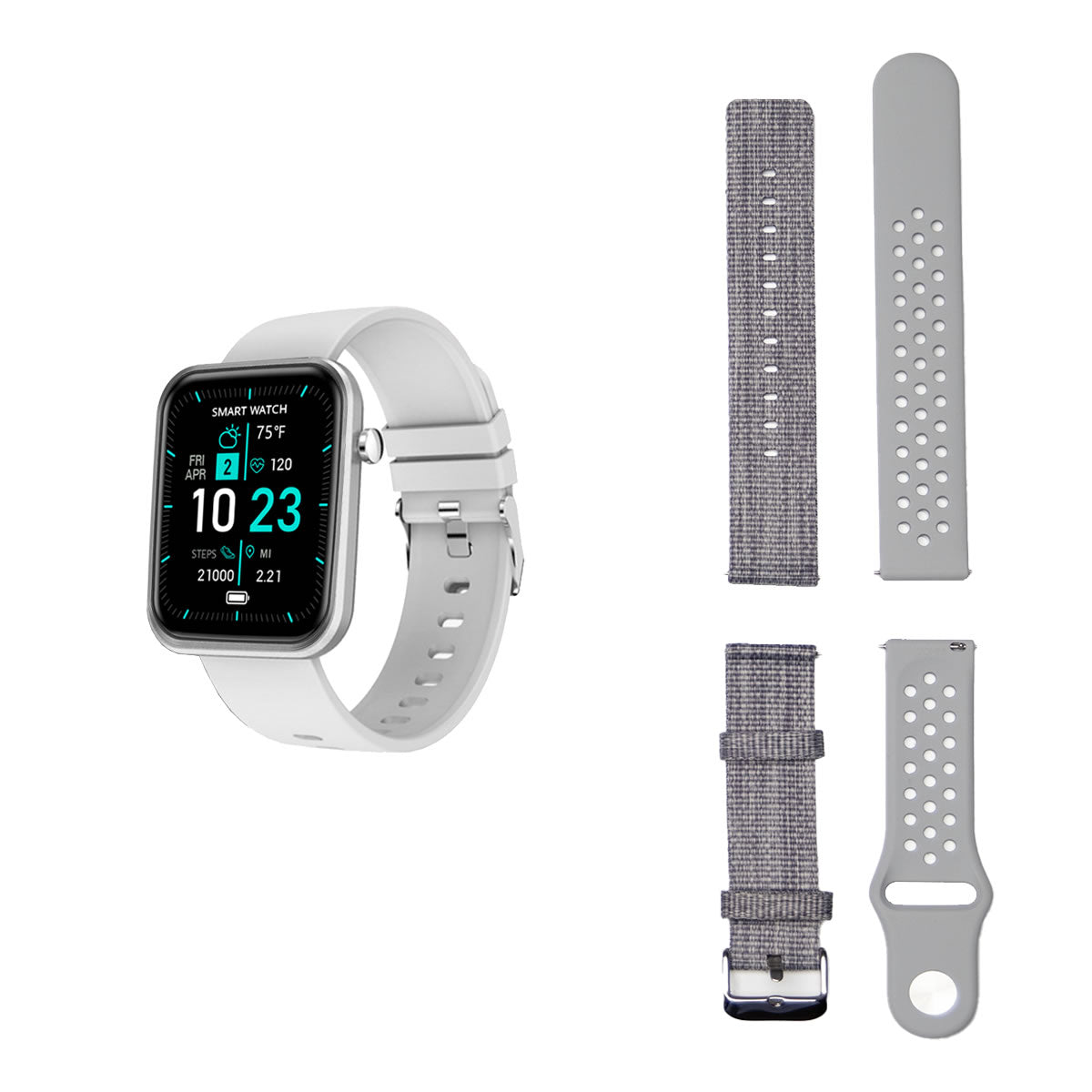 Advanced Smartwatch With Three Bands And Wellness + Activity Tracker - fashion finesse accessories