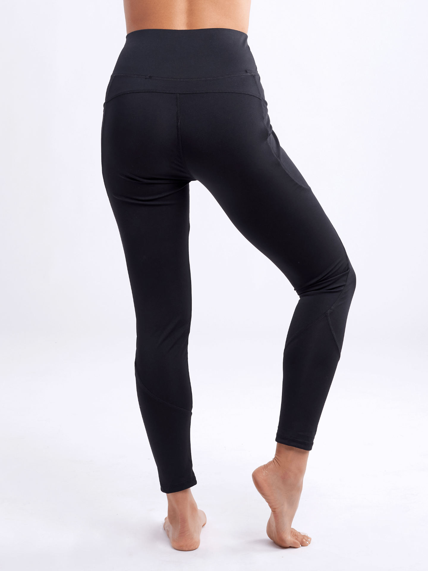 High-Waisted Classic Gym Leggings with Side Pockets