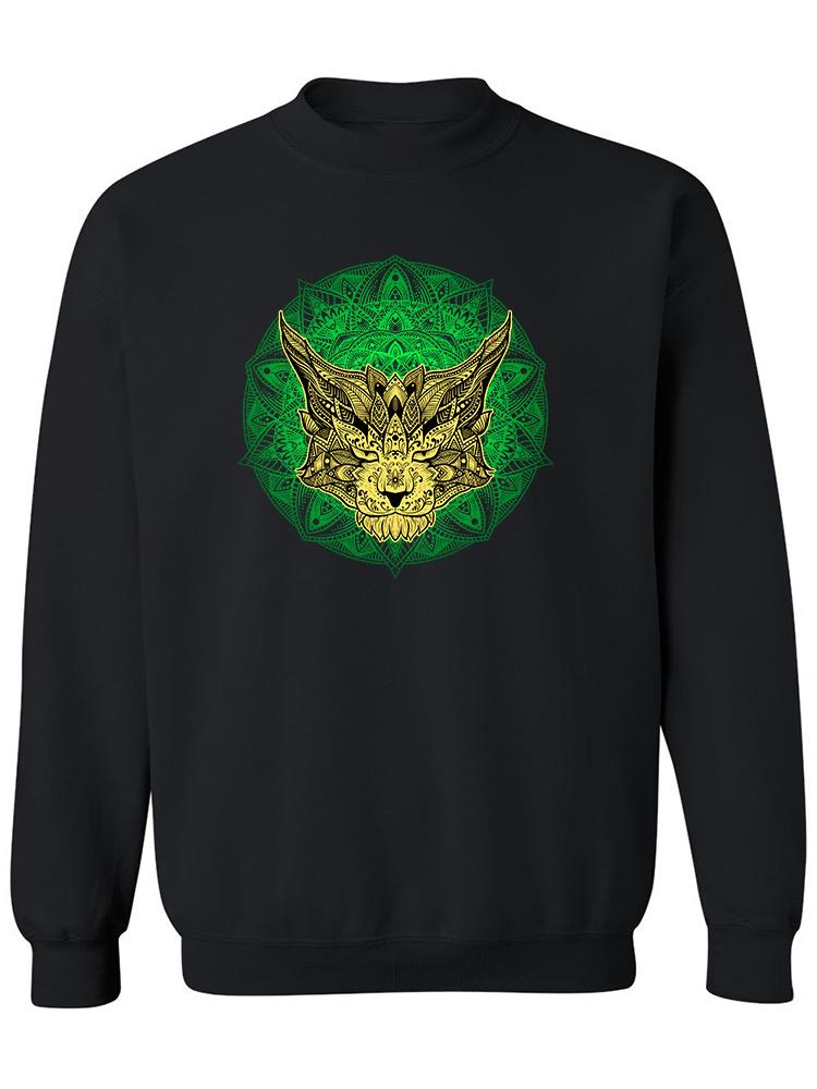 Ethnic Cat With Mandala Sweatshirt Women's -Image by Shutterstock