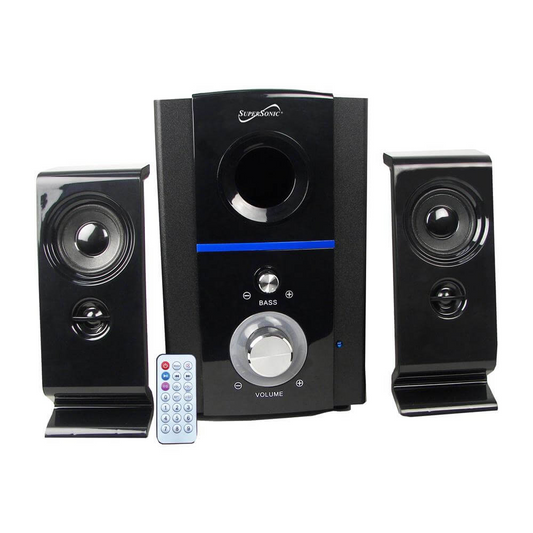 Supersonic Bluetooth Multimedia Speaker System - Powerful Wireless Streaming