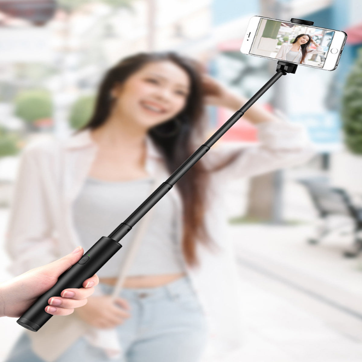 Invisi Mini Selfie Stick Extendable And Foldable - fashion finesse accessories