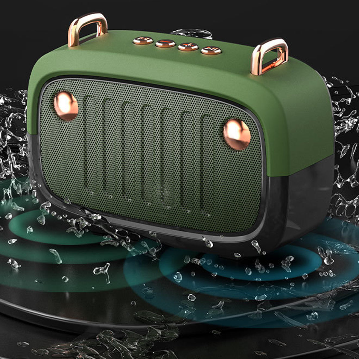 Retro Look FM Radio and Bluetooth Speaker - Enjoy Smooth and Easy Sounds