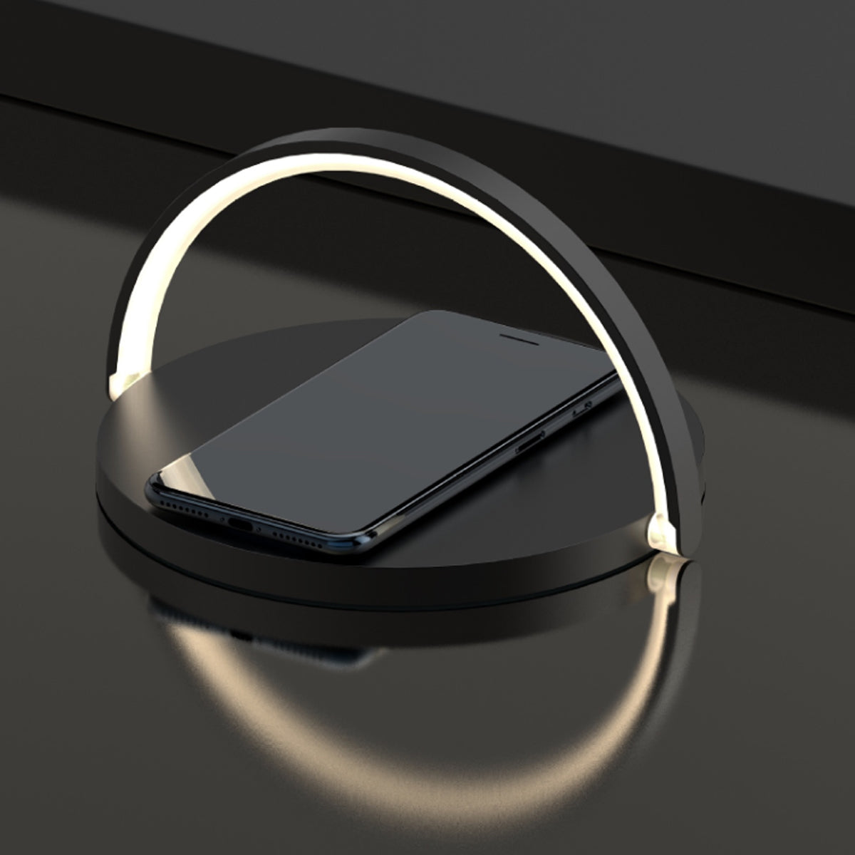 Moonlit Soft Glow LED Light, Wireless Phone Charger And Stand - Stylish, Versatile, and Convenient