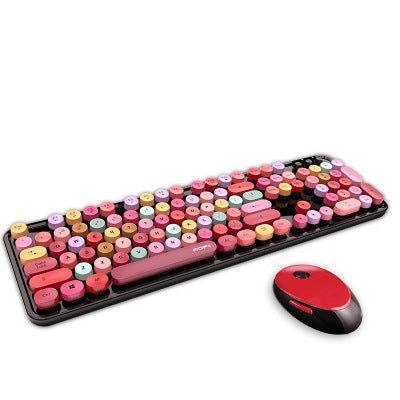 Spring Multi Wireless Keyboard And Mouse Set - fashion finesse accessories