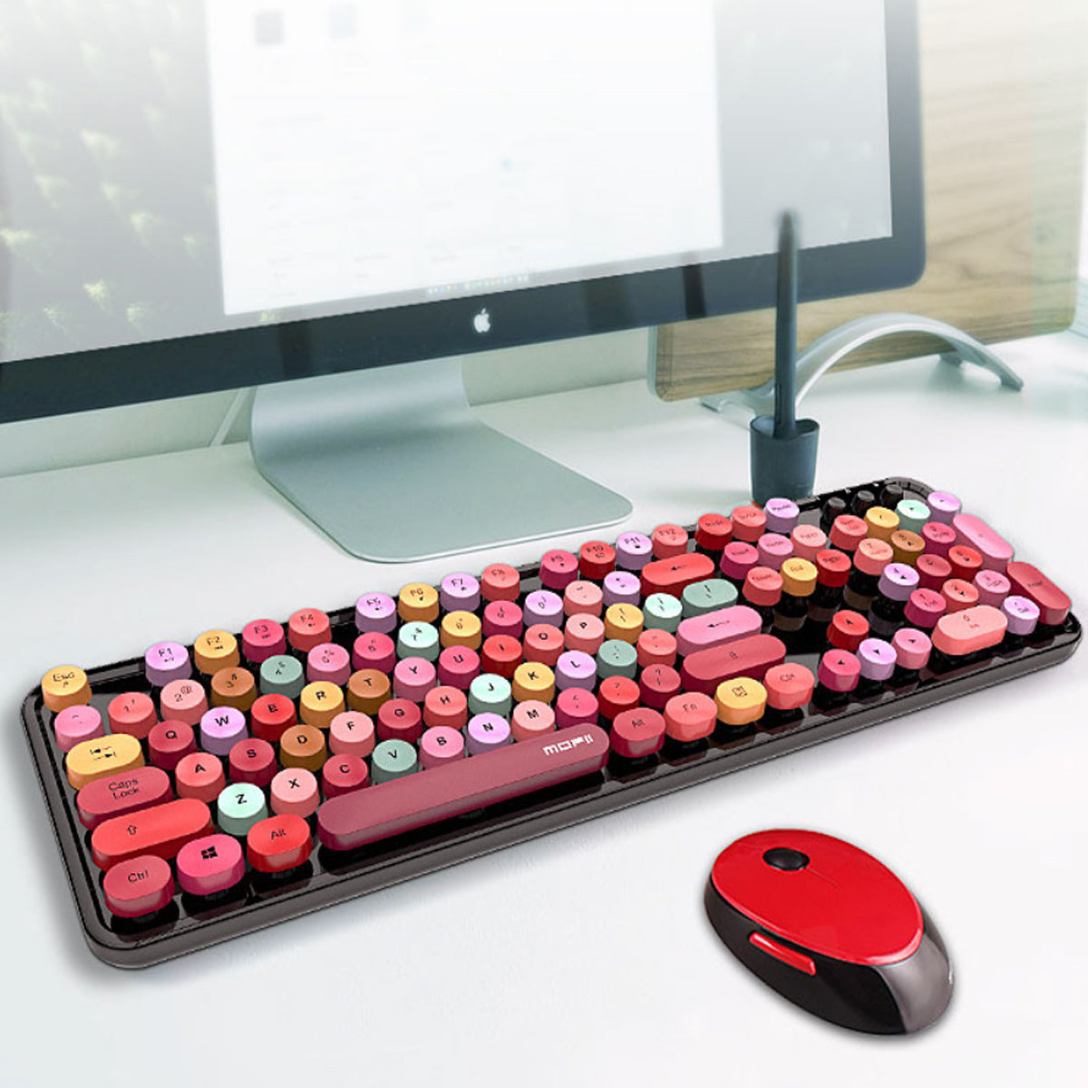 Spring Multi Wireless Keyboard And Mouse Set - fashion finesse accessories