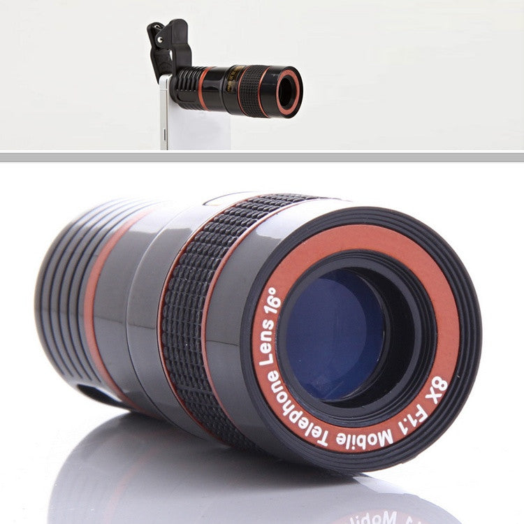 Telephoto PRO Clear Image Lens Zooms 8 times closer! For all Smart Phones & Tablets with Camera - fashion finesse accessories