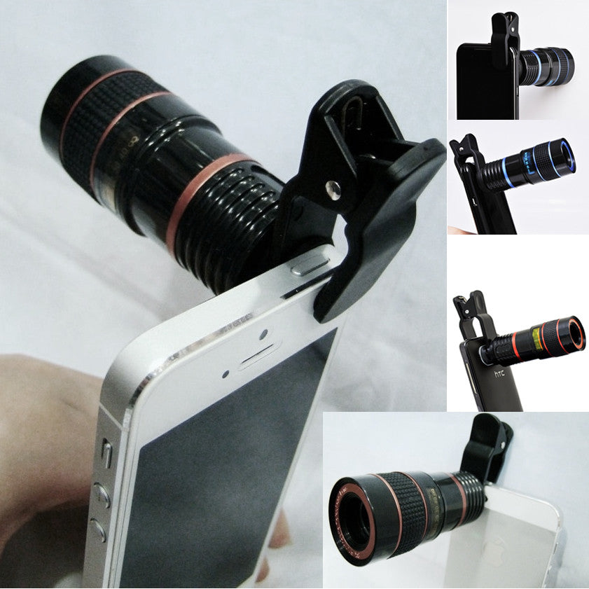 Telephoto PRO Clear Image Lens Zooms 8 times closer! For all Smart Phones & Tablets with Camera - fashion finesse accessories