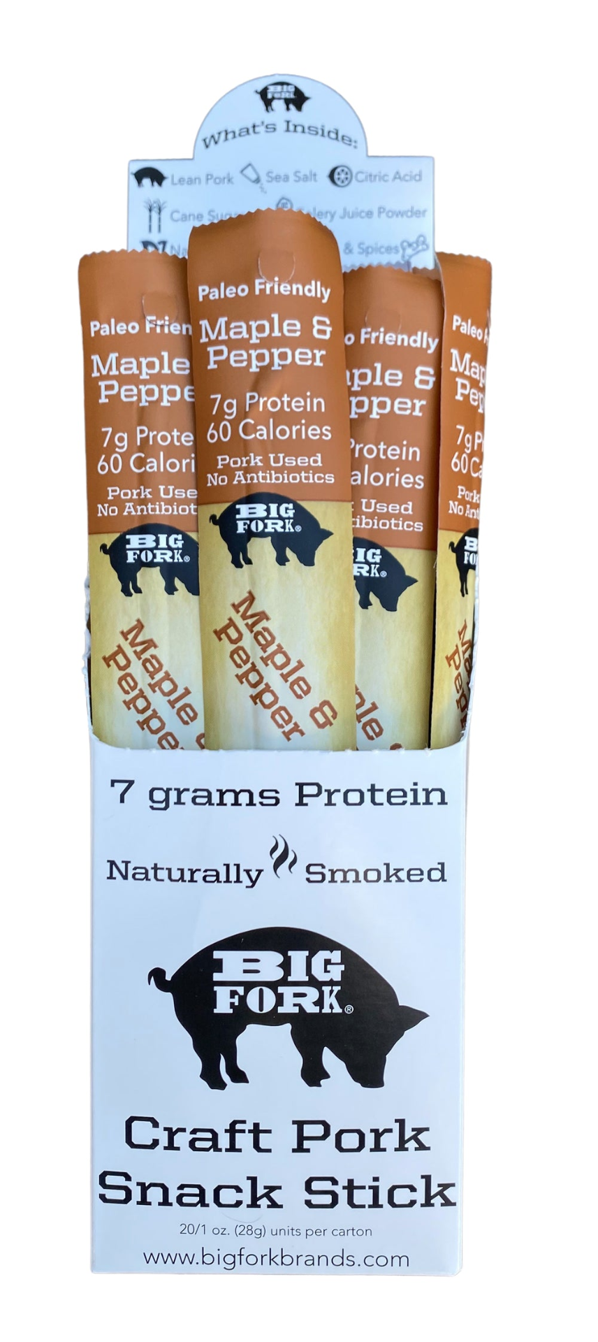 Craft Pork Snack Sticks - One Case (20 sticks)