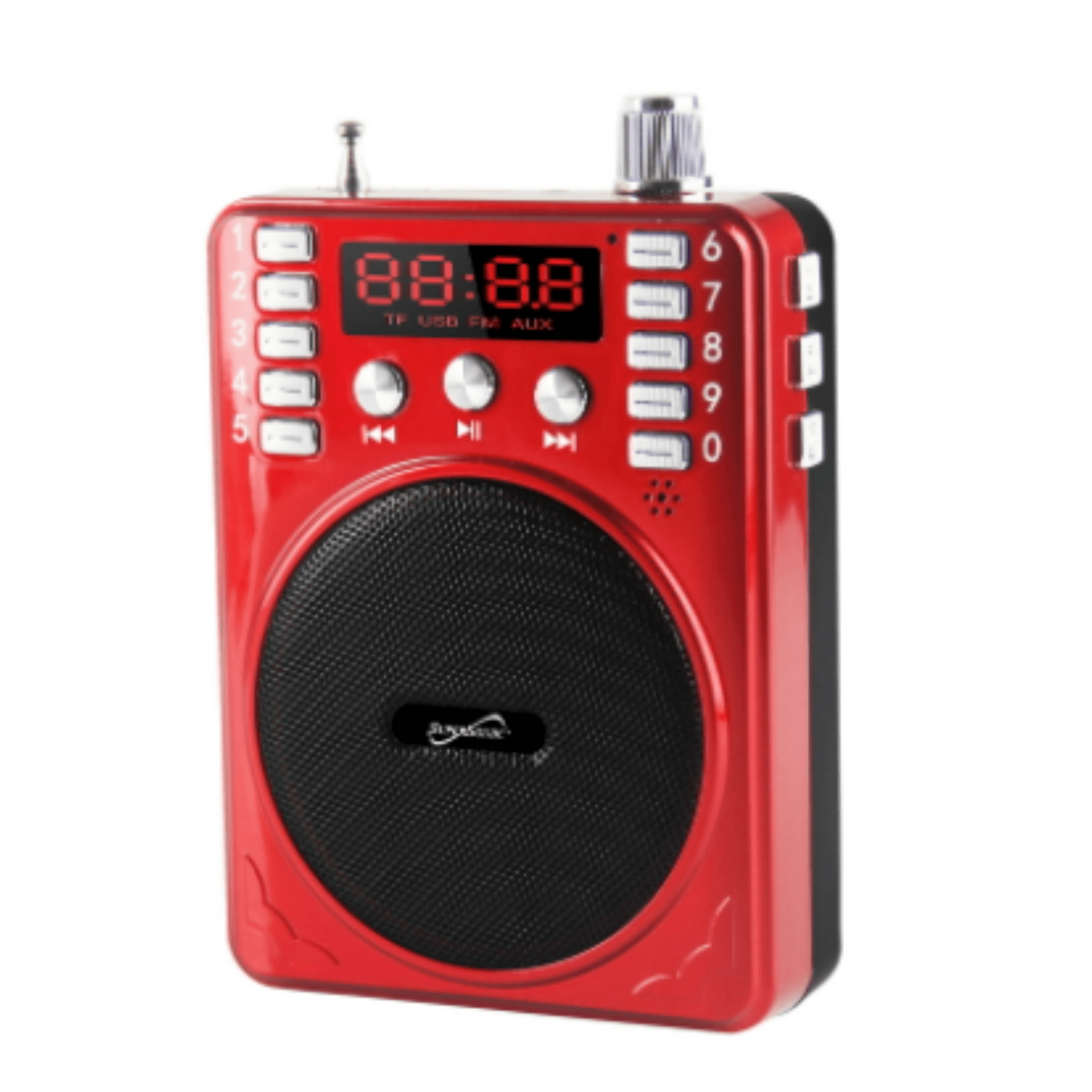 Supersonic Bluetooth Portable PA System - Lightweight, Wireless Connect, LED Display, FM Radio, USB/Micro SD/AUX Inputs, Karaoke, Rechargeable Batteries, Carrying Strap - Perfect for Parties, Presentations, and Outdoor Events