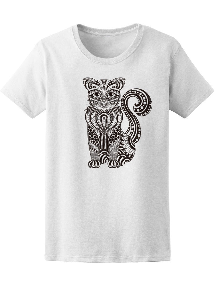 Drawing Zendoodle Cat Tee Women's -Image by Shutterstock