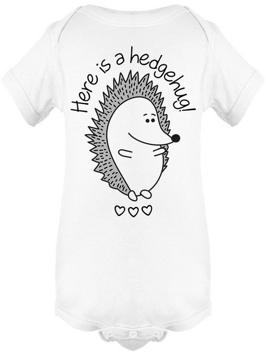 Hedgehug Hug Hedgehog Sketch Bodysuit Baby's -Image by Shutterstock