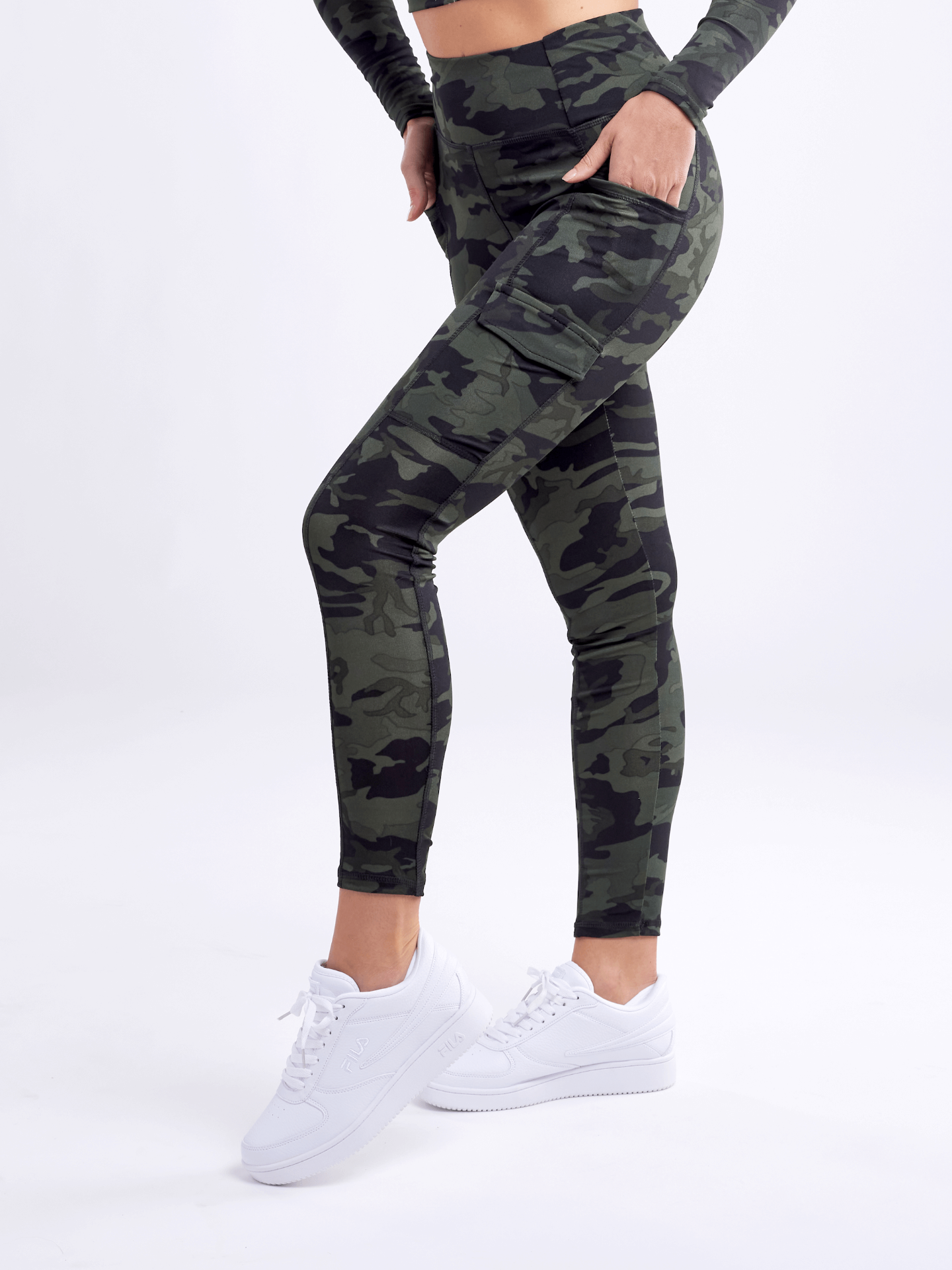 High-Waisted Leggings with Side Cargo Pockets | JupiterGear