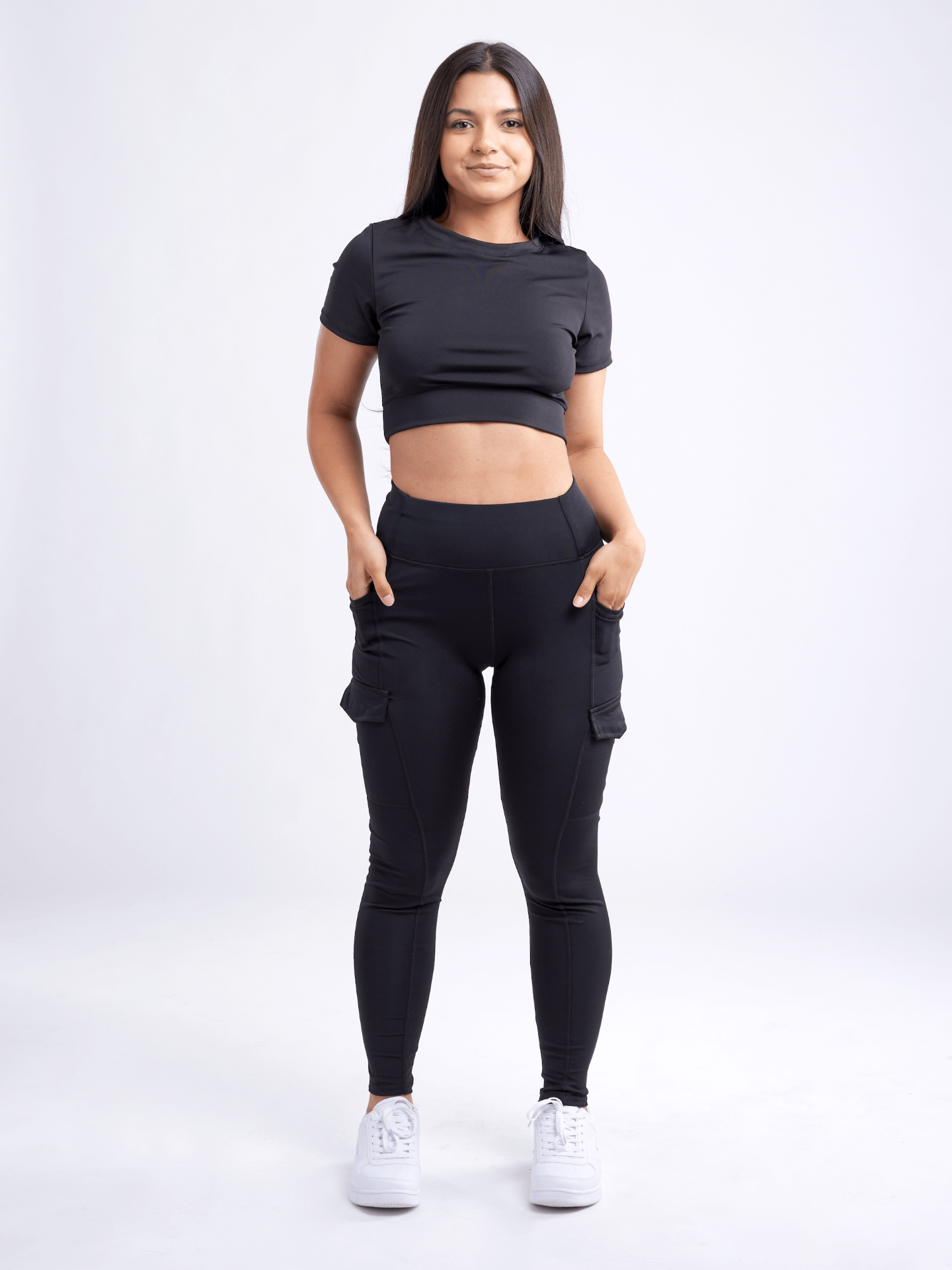 High-Waisted Leggings with Side Cargo Pockets | JupiterGear