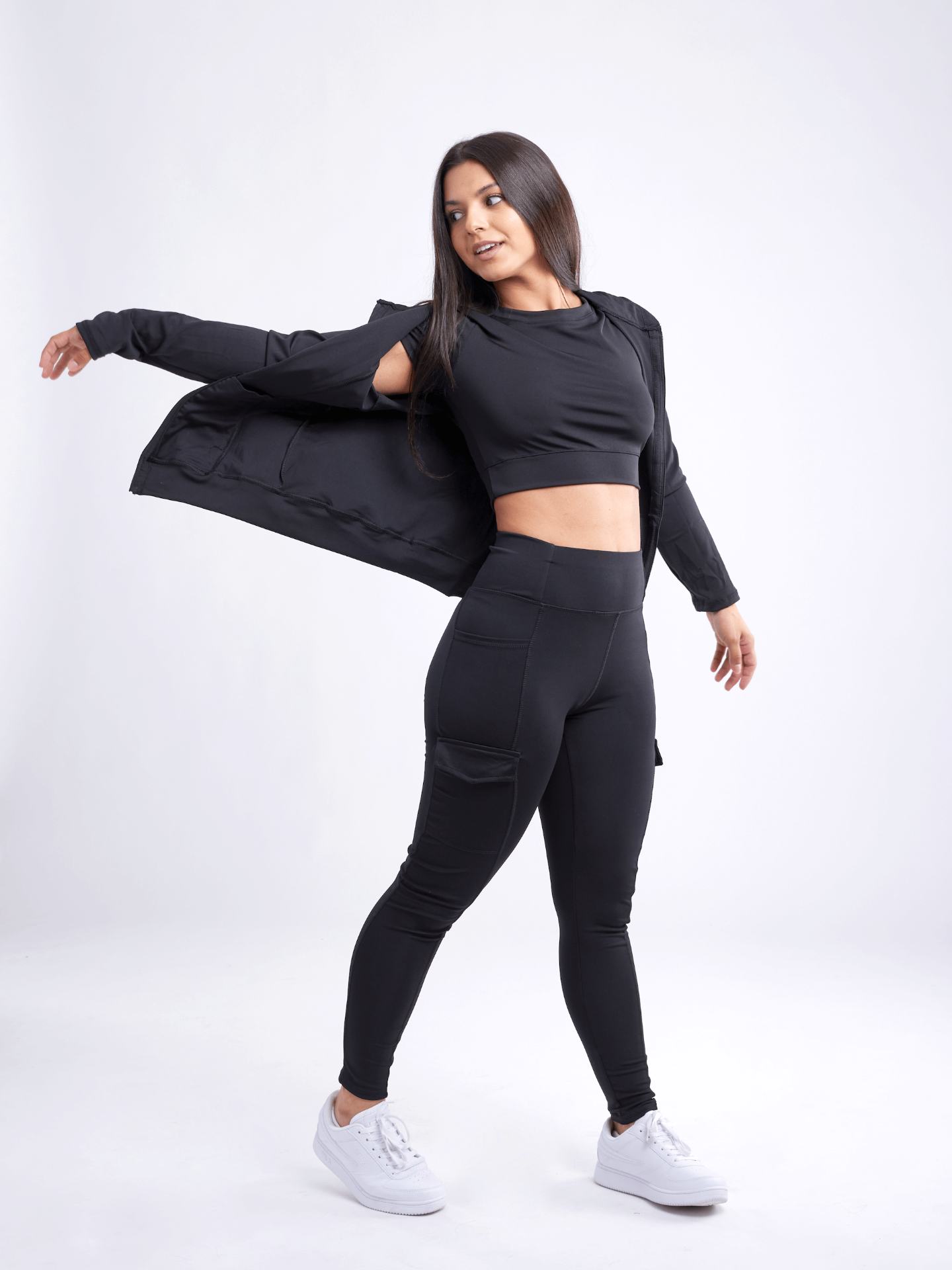 High-Waisted Leggings with Side Cargo Pockets | JupiterGear