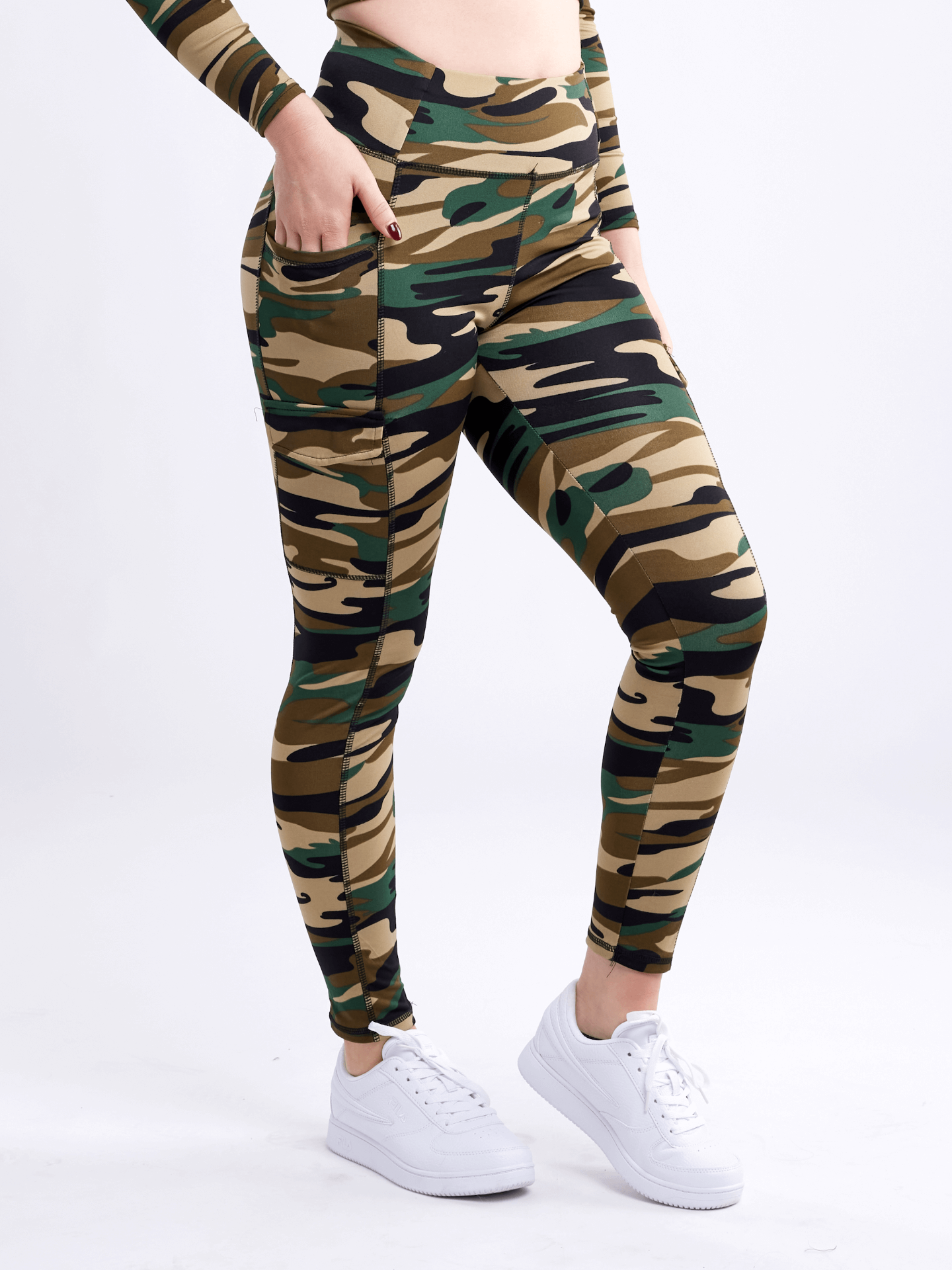 High-Waisted Leggings with Side Cargo Pockets | JupiterGear