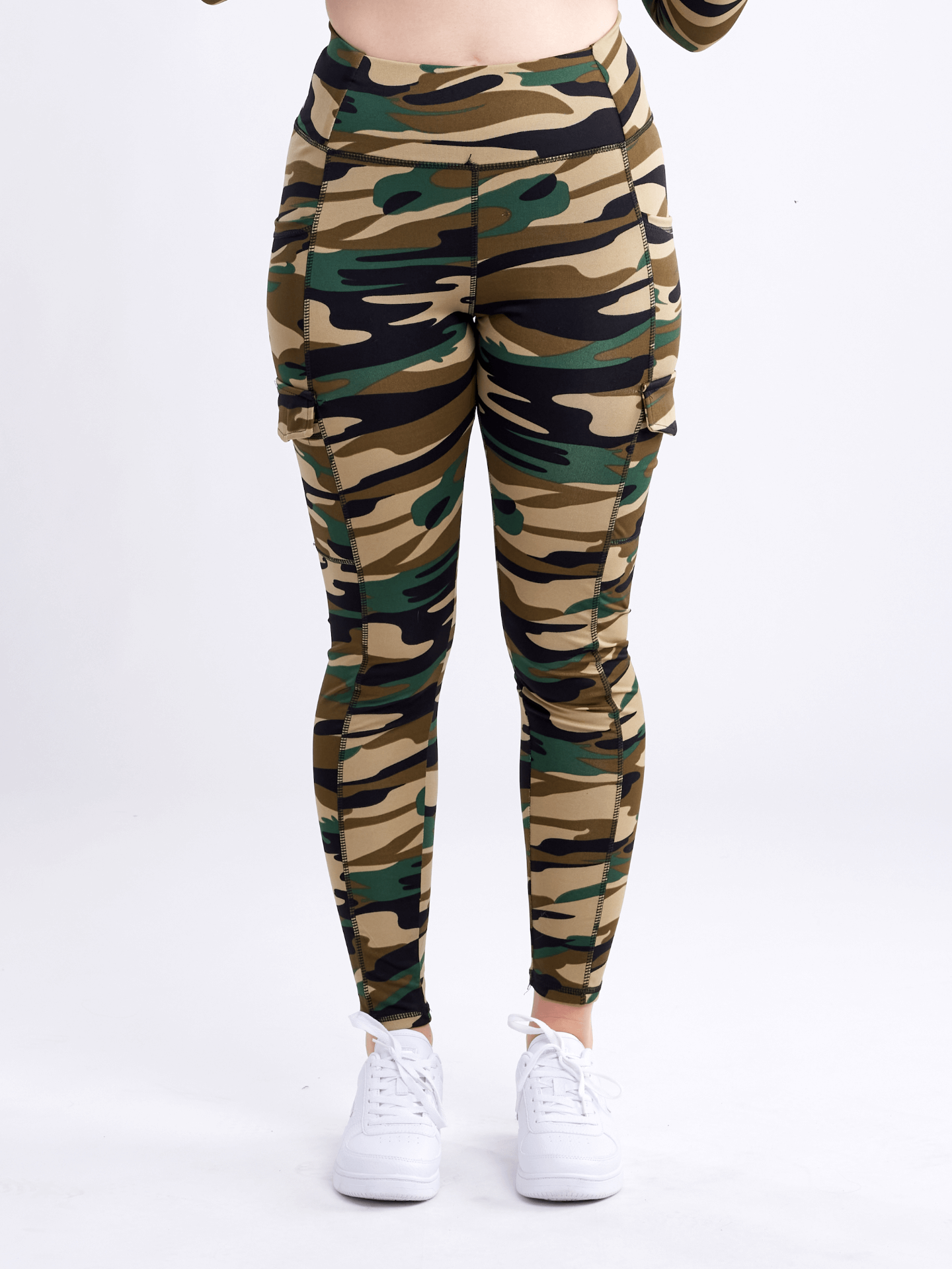 High-Waisted Leggings with Side Cargo Pockets | JupiterGear