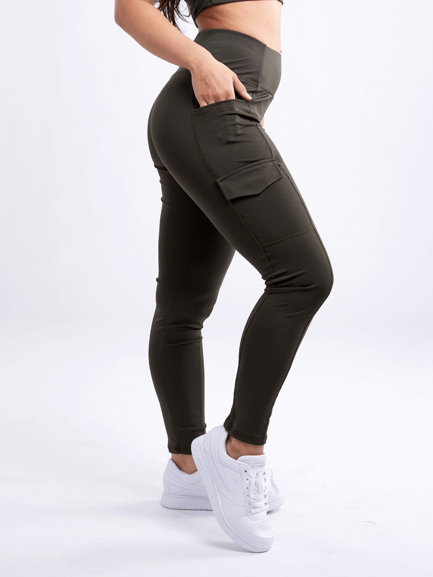 High-Waisted Leggings with Side Cargo Pockets | JupiterGear