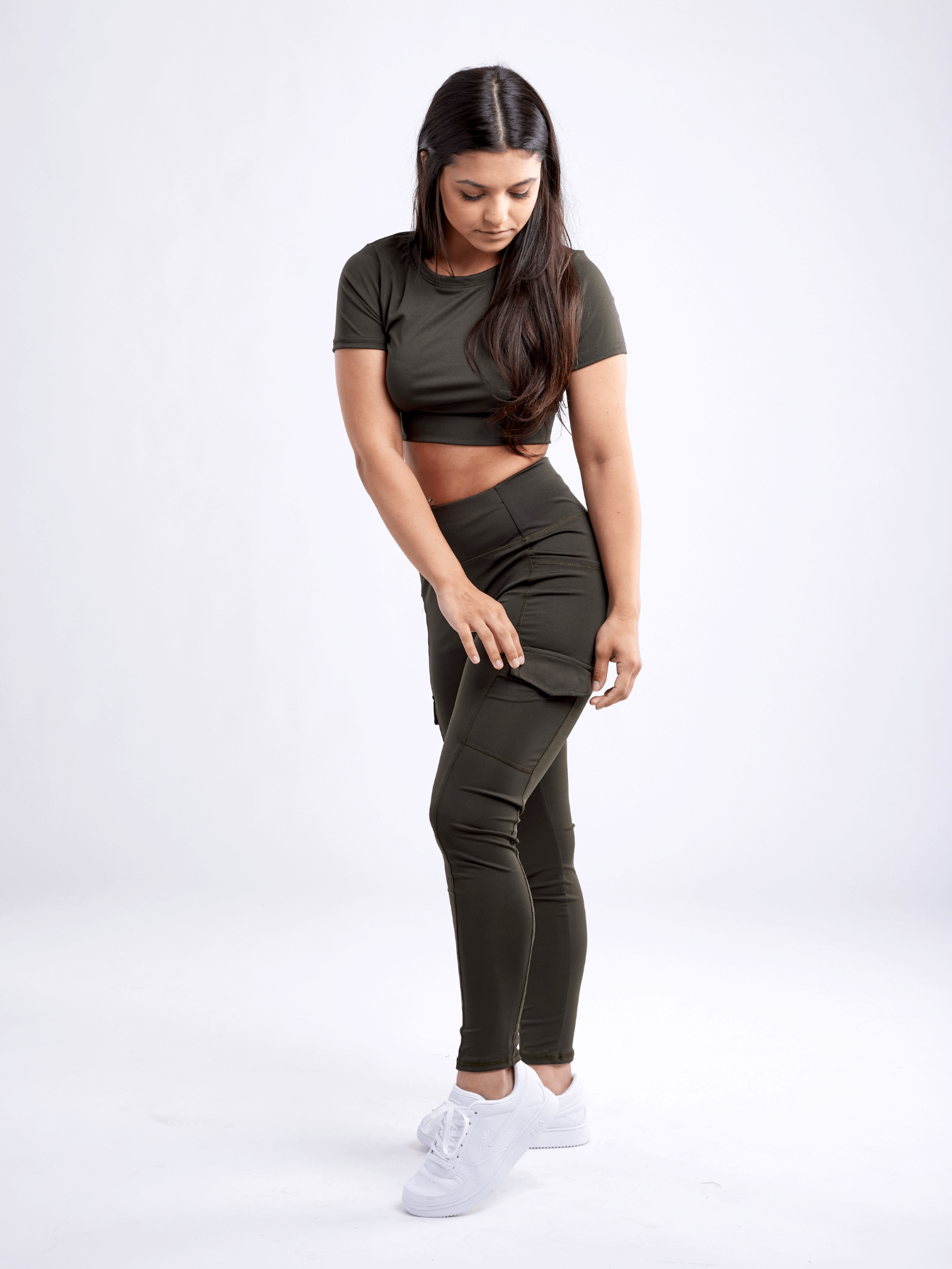 High-Waisted Leggings with Side Cargo Pockets | JupiterGear