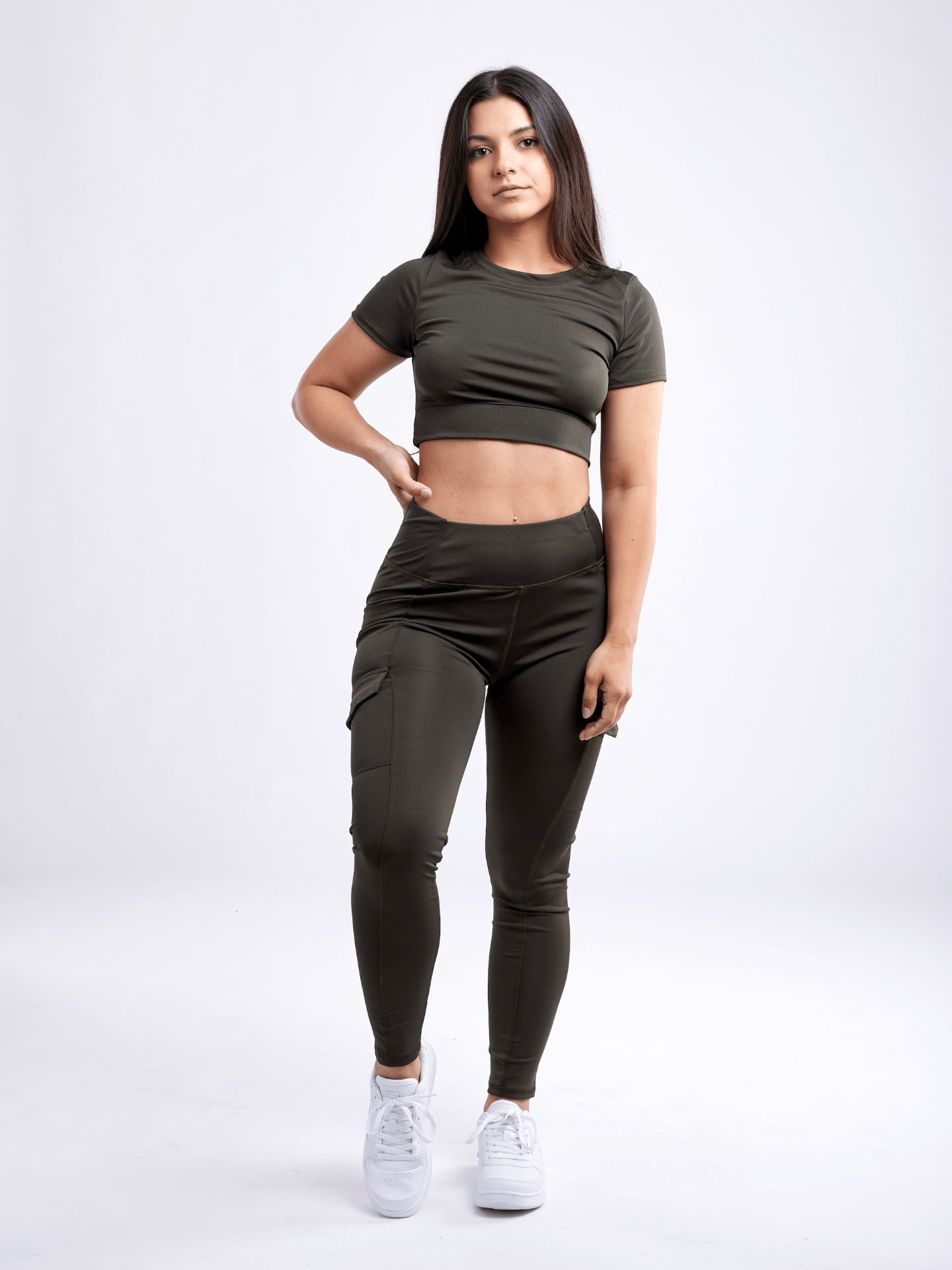 High-Waisted Leggings with Side Cargo Pockets | JupiterGear