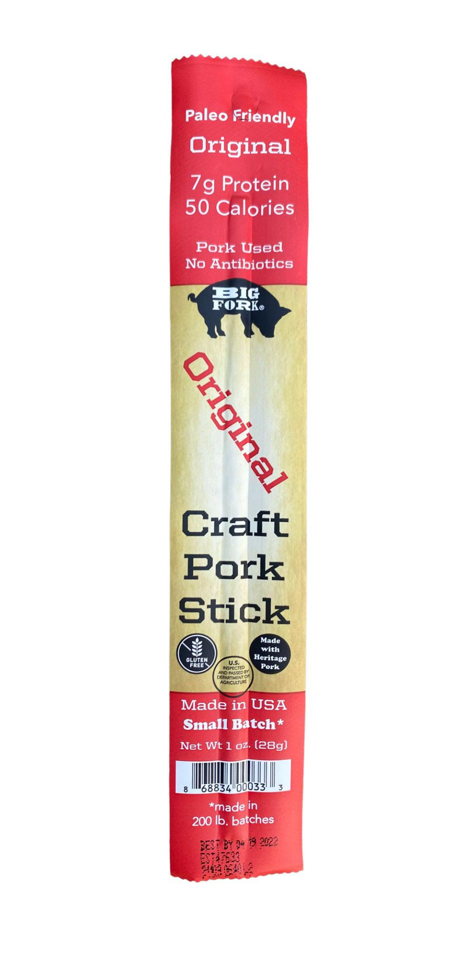 Craft Pork Snack Stick Sample (3 sticks total)