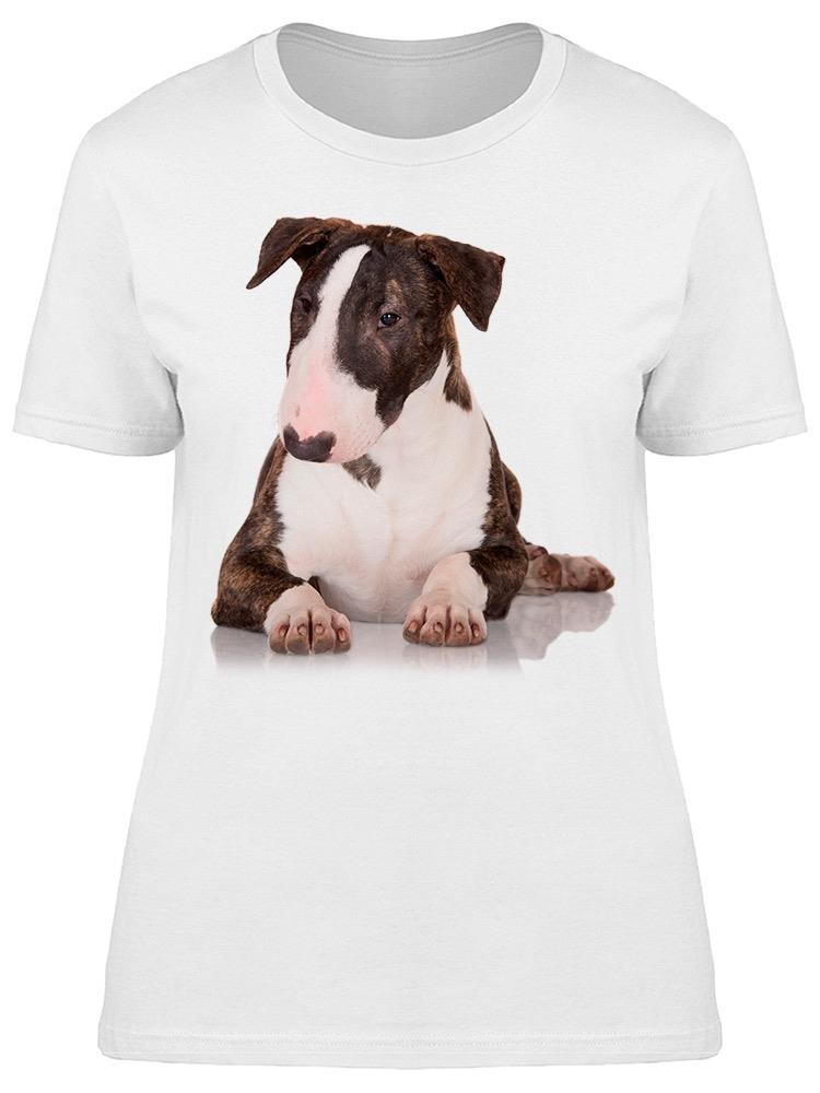 Bullterrier Laid Down Tee Women's -Image by Shutterstock