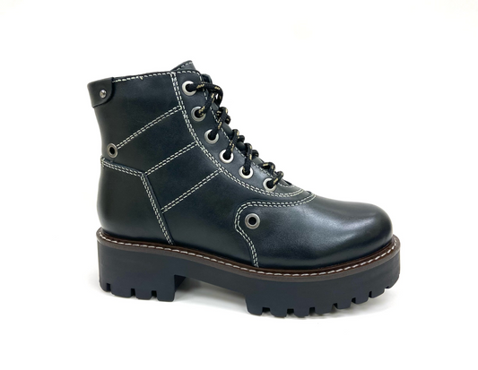 Anna Black Platform Combat Boot - Stylish, Durable, and Comfortable Footwear