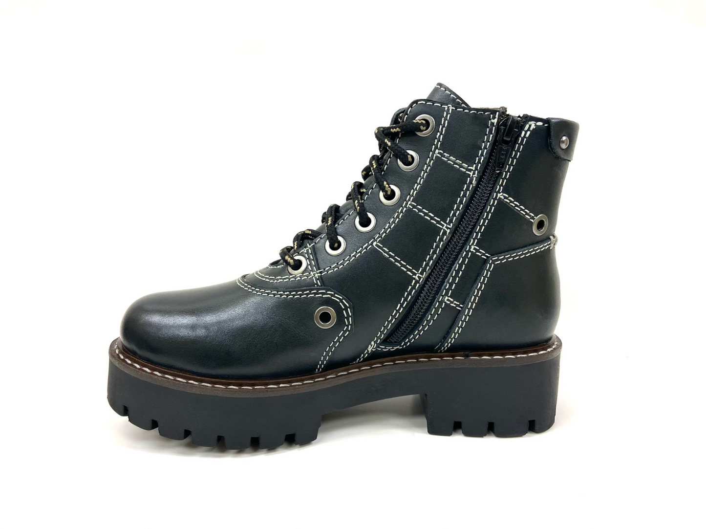 Anna Black Platform Combat Boot - Stylish, Durable, and Comfortable Footwear