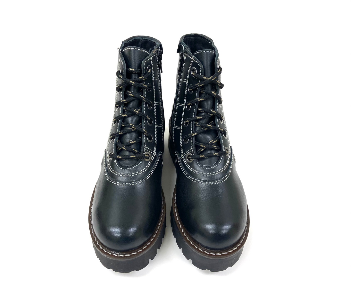 Anna Black Platform Combat Boot - Stylish, Durable, and Comfortable Footwear