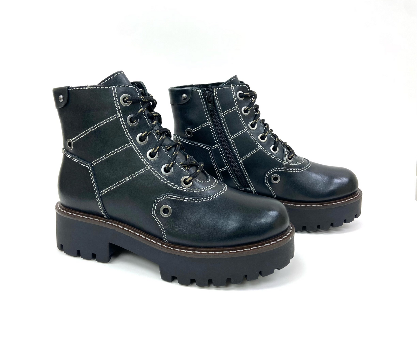 Anna Black Platform Combat Boot - Stylish, Durable, and Comfortable Footwear