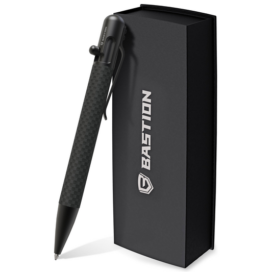 Carbon Fiber and Stainless Steel - Bolt Action Pen by Bastion®