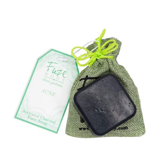 Acne Control Activated Charcoal Facial Soap: Tea Tree + Peppermint - fashion finesse accessories