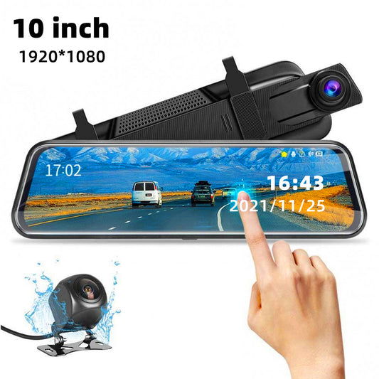 Front and Rear Dual Recording Rear View Mirror Dash Cam - fashion finesse accessories