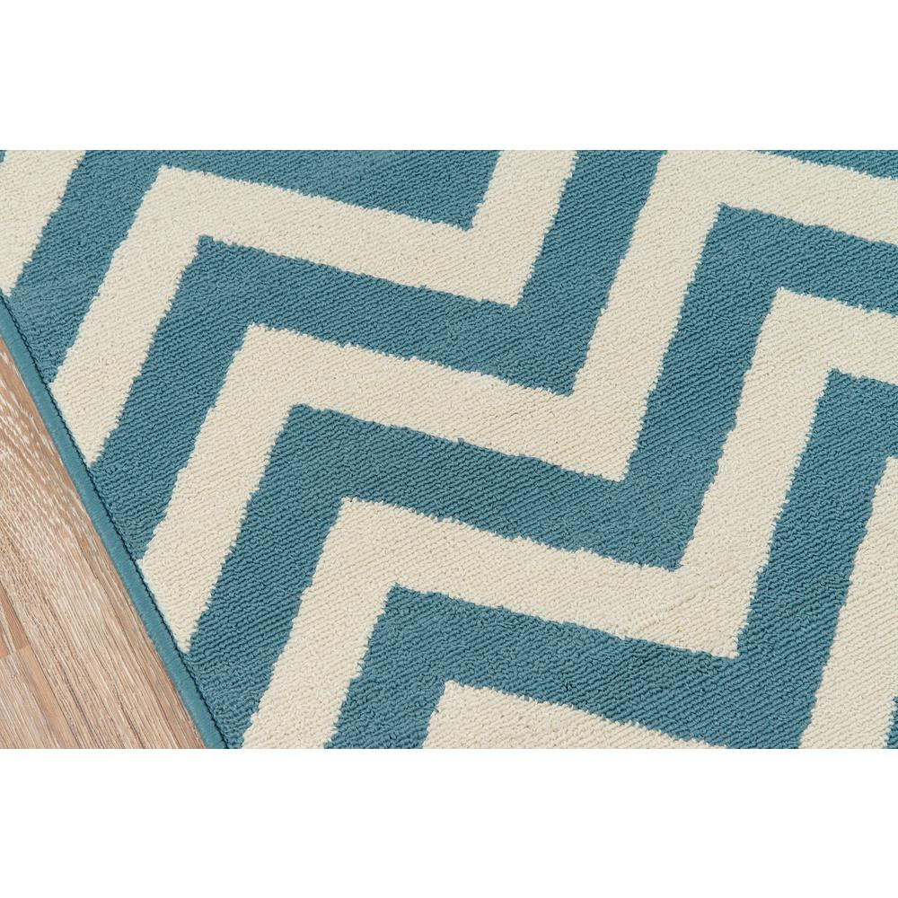 Contemporary Rectangle Area Rug, Blue, 3'11" X 5'7"