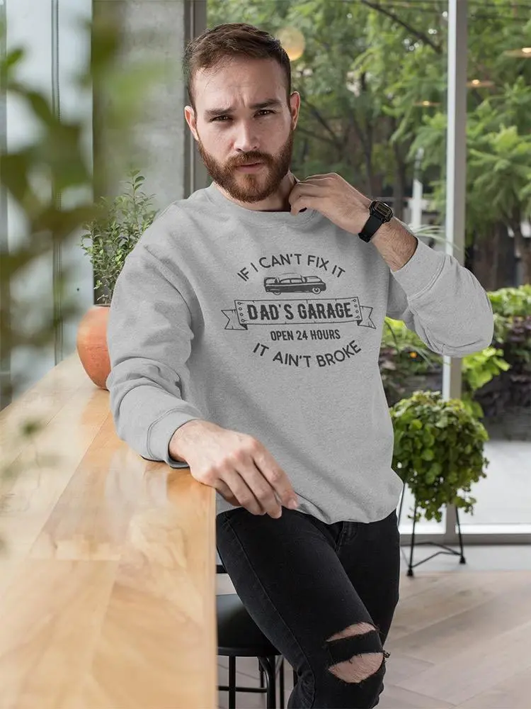 Dad's Garage Sweatshirt Men's -Image by Shutterstock