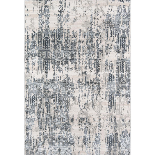 Traditional Rectangle Area Rug, Grey, 3'10" X 5'7"