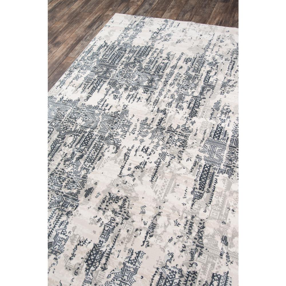 Traditional Rectangle Area Rug, Grey, 3'10" X 5'7"