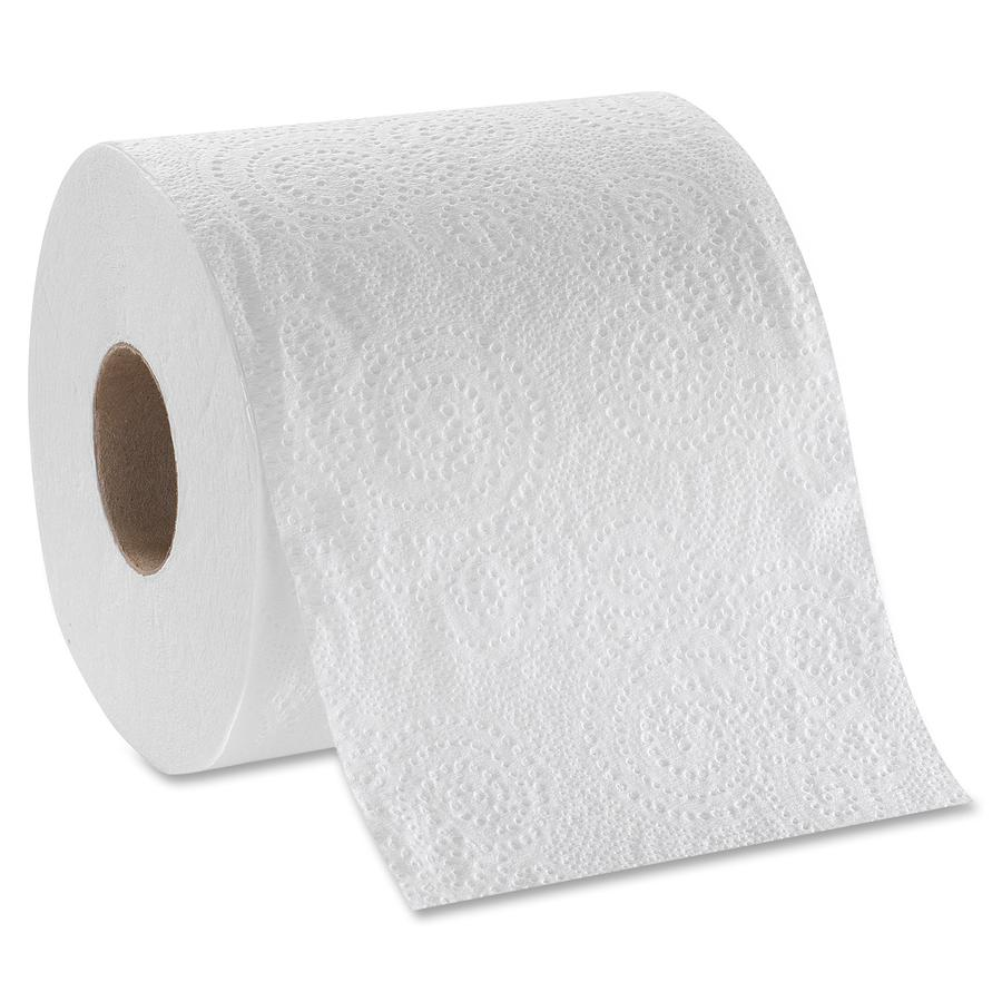 Angel Soft Ultra Professional Series Embossed Toilet Paper - 2 Ply - 4.05" x 4.50" - 400 Sheets/Roll - White - 60 / Carton