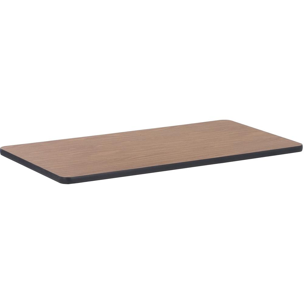 Lorell Classroom Activity Tabletop - High Pressure Laminate (HPL) Rectangle, Medium Oak Top - 24" Table Top Width x 48" Table Top Depth x 1.13" Table Top Thickness - Assembly Required - 1 Each