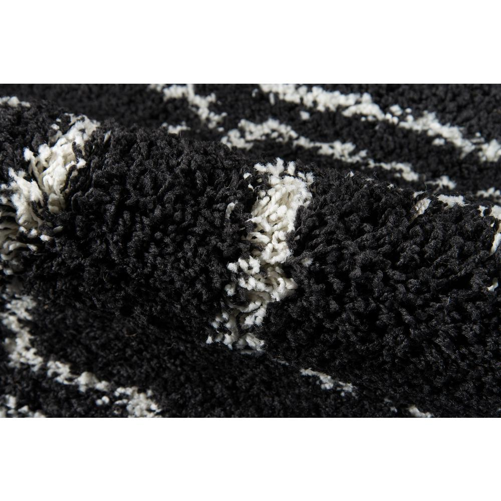 Contemporary Rectangle Area Rug, Black, 9'3" X 12'6"